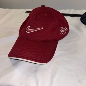 Nike Maroon Baseball Cap with White Swoosh